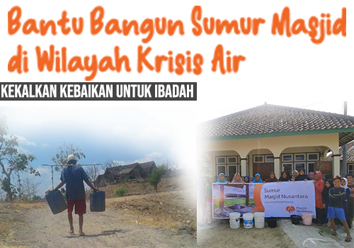 Sedekah 5 in 1, Alirkan Air untuk Lima Titik Masjid