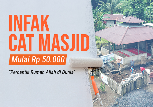 GERAKAN INFAK CAT MASJID, UNTUK KEINDAHAN BANGUNAN