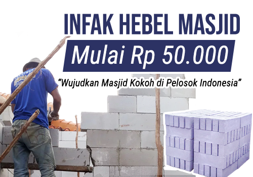 Sedekah Jariyah, Patungan Hebel untuk Bangun Masjid
