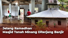 Prihatin, Masjid Diterjang Banjir Jelang Ramadhan