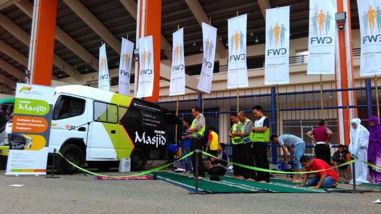 Mobile Masjid Hadir di Stadion Si Jalak Harupat