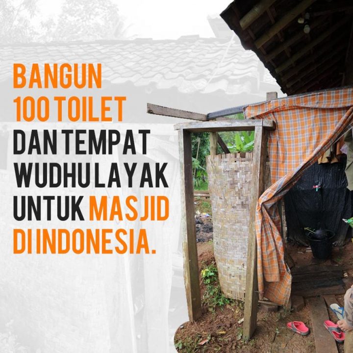 Bangun 100 Tempat Wudhu dan Toilet Layak untuk Masjid di Indonesia
