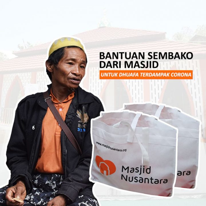 Bantuan Sembako dari Masjid untuk Dhuafa Terdampak Corona
