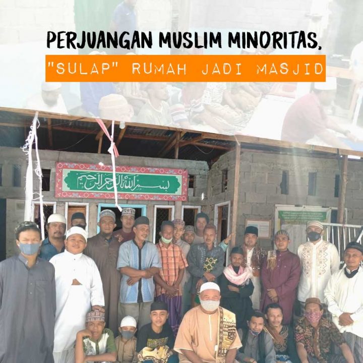 Kerinduan Muslim Minoritas Manado, ‘Pinjam’ Rumah Warga untuk Dijadikan Masjid