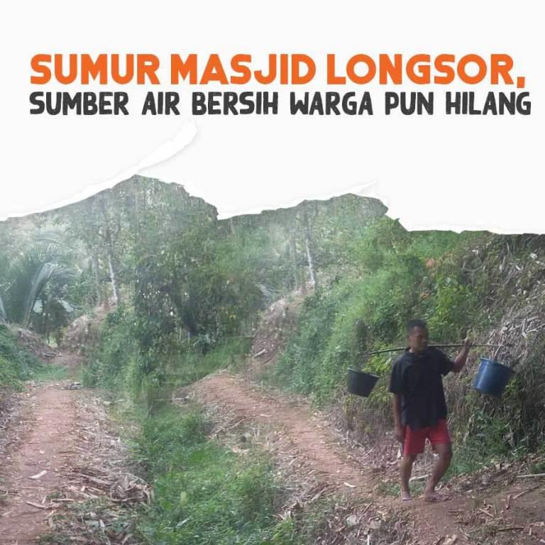 Sumur Masjid Longsor, Warga Kampung Pasir Nangka Kehilangan Sumber Air Bersih