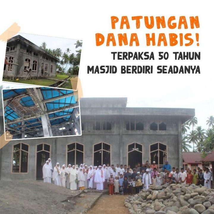 Perbaiki Masjid Satu-Satunya untuk 800 Muslim Worimoi Maluku Utara