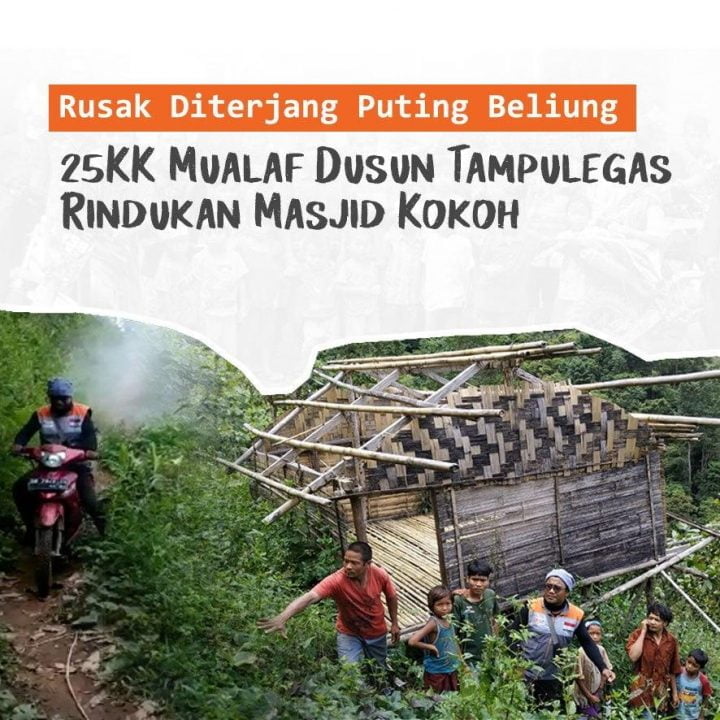 Sedih! Angin Puting Beliung Hancurkan Surau Mualaf
