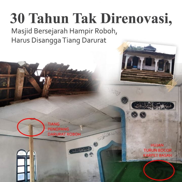Patungan Cegah Masjid Nuroh Fahad Ambruk