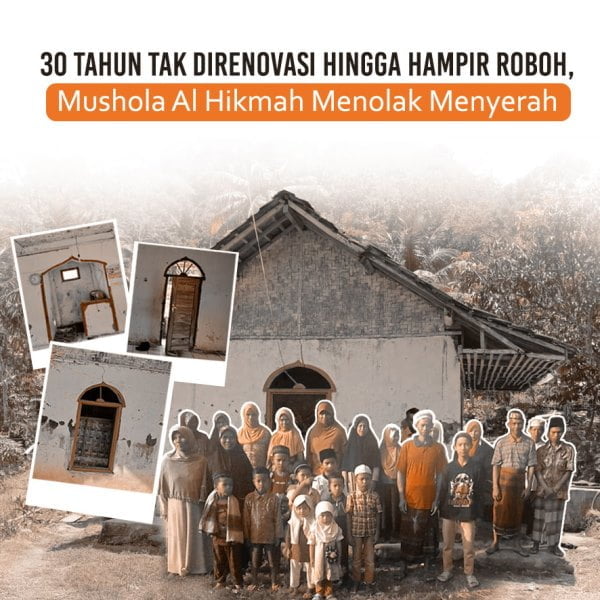 30 Tahun Tak Direnovasi hingga Hampir Roboh, Mushola Al Hikmah Menolak Menyerah
