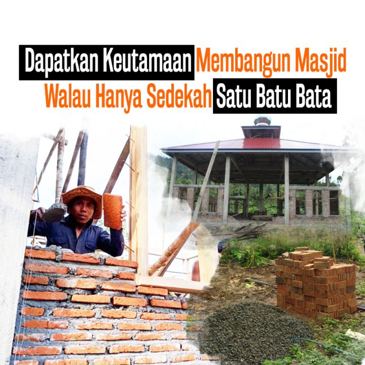 Patungan Batu Bata untuk Bangun Masjid
