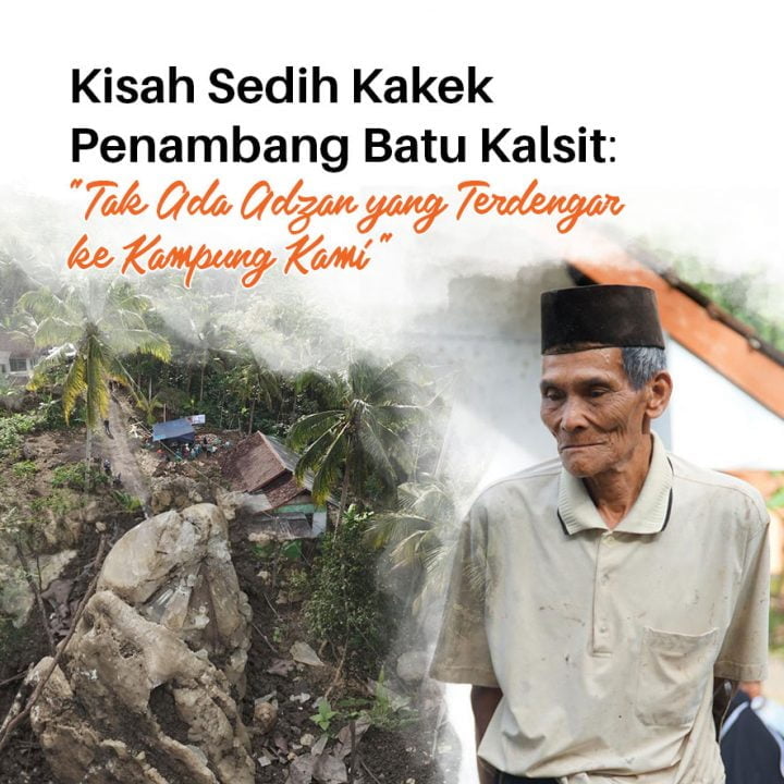Patungan Bangun Masjid di Kampung Penambang Batu Kalsit