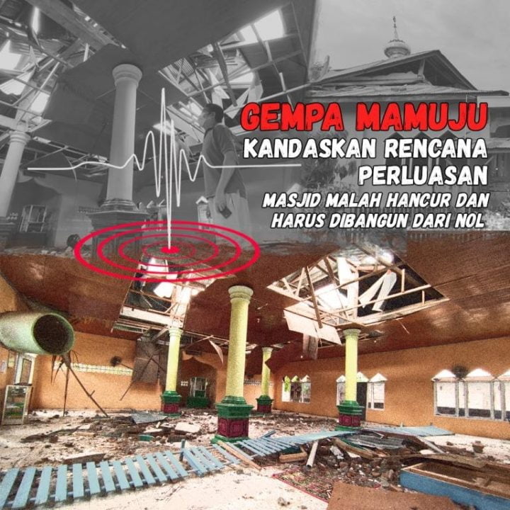 Bangun Kembali Masjid Sandaran 600 KK Korban Gempa