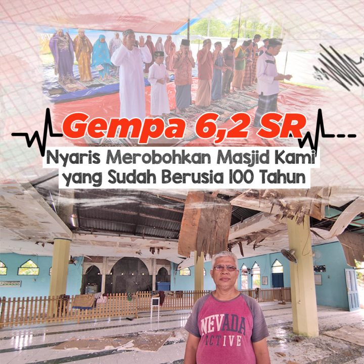Bantu Siapkan Masjid Baru untuk Korban Gempa Mamuju