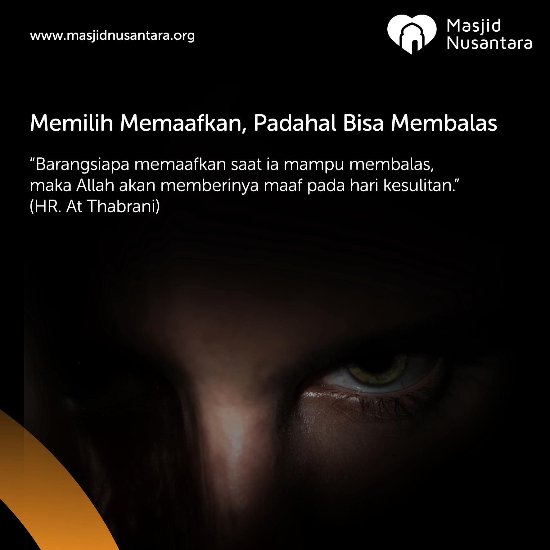 memilih memaafkan padahal bisa membalas
