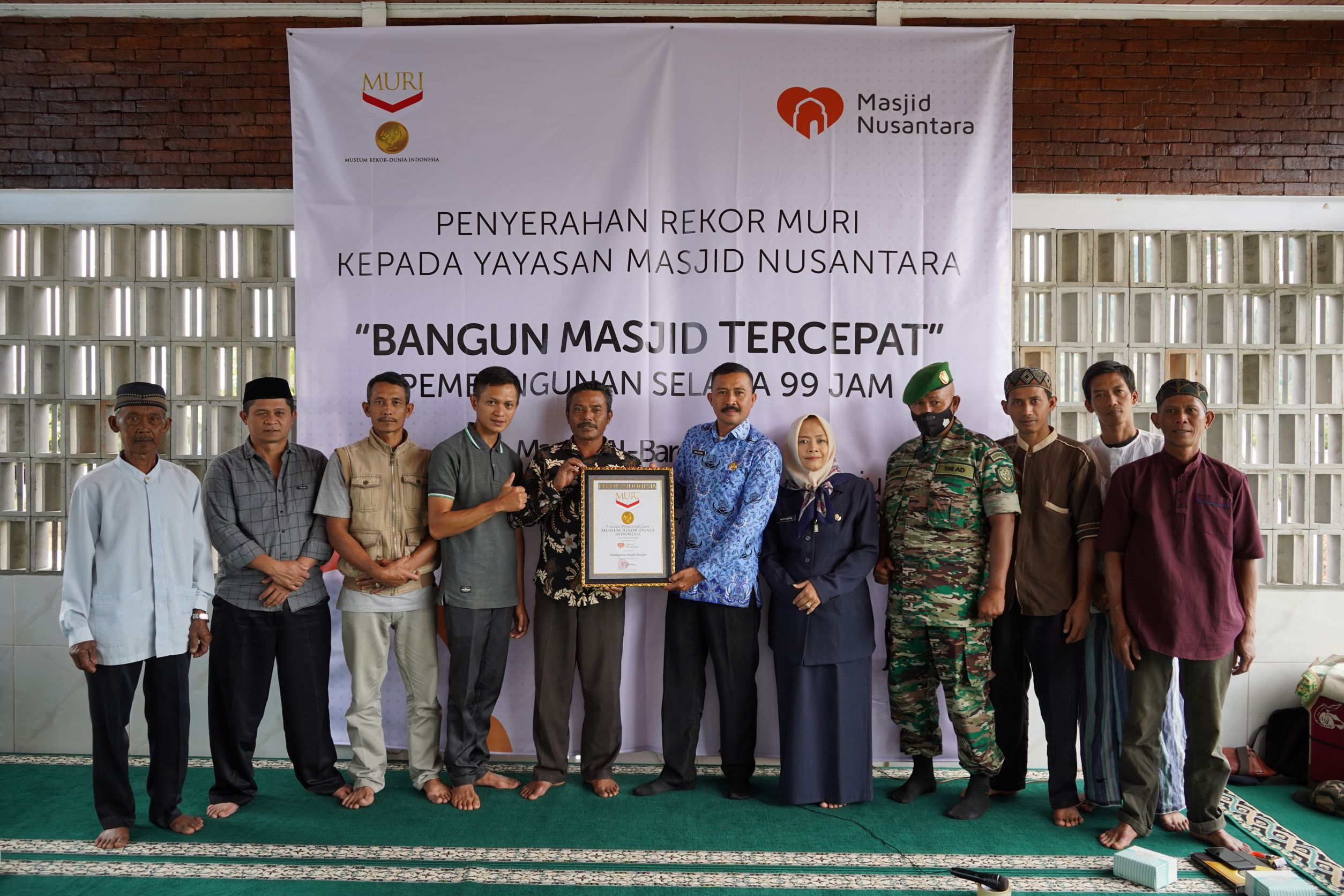 pembangunan masjid tercepat 99 jam