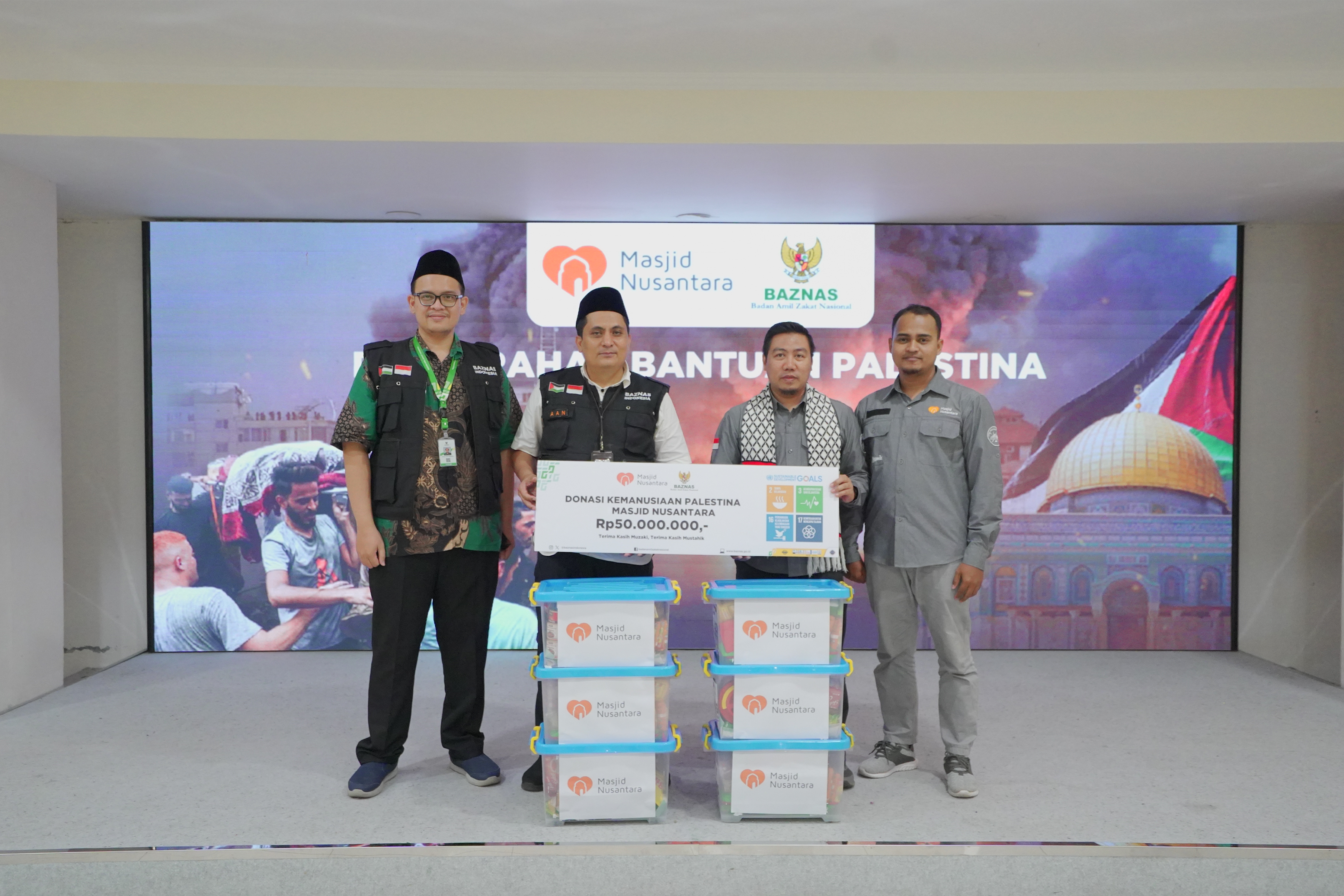 Masjid Nusantara_Bantuan Palestina ke Baznas (1)